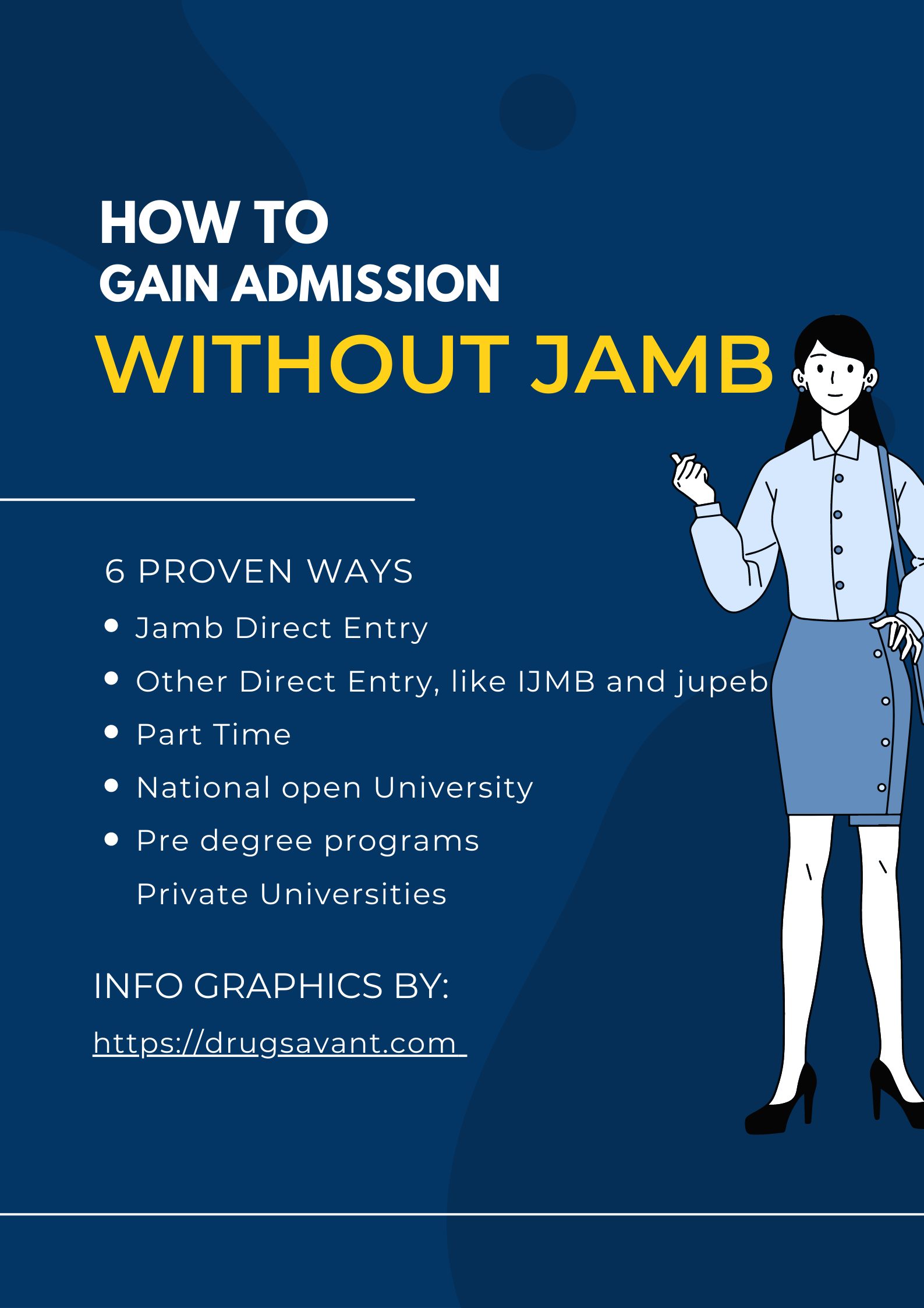 How to gain admission without using jamb