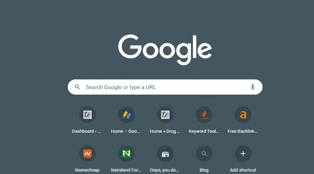 Open chrome browser