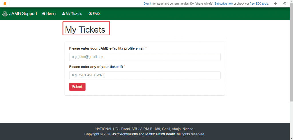 Confirm Jamb Response and Contact Jamb