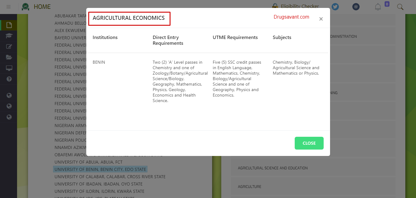 WAEC & JAMB Subject Combination For Agricultural Economics [UPDATED