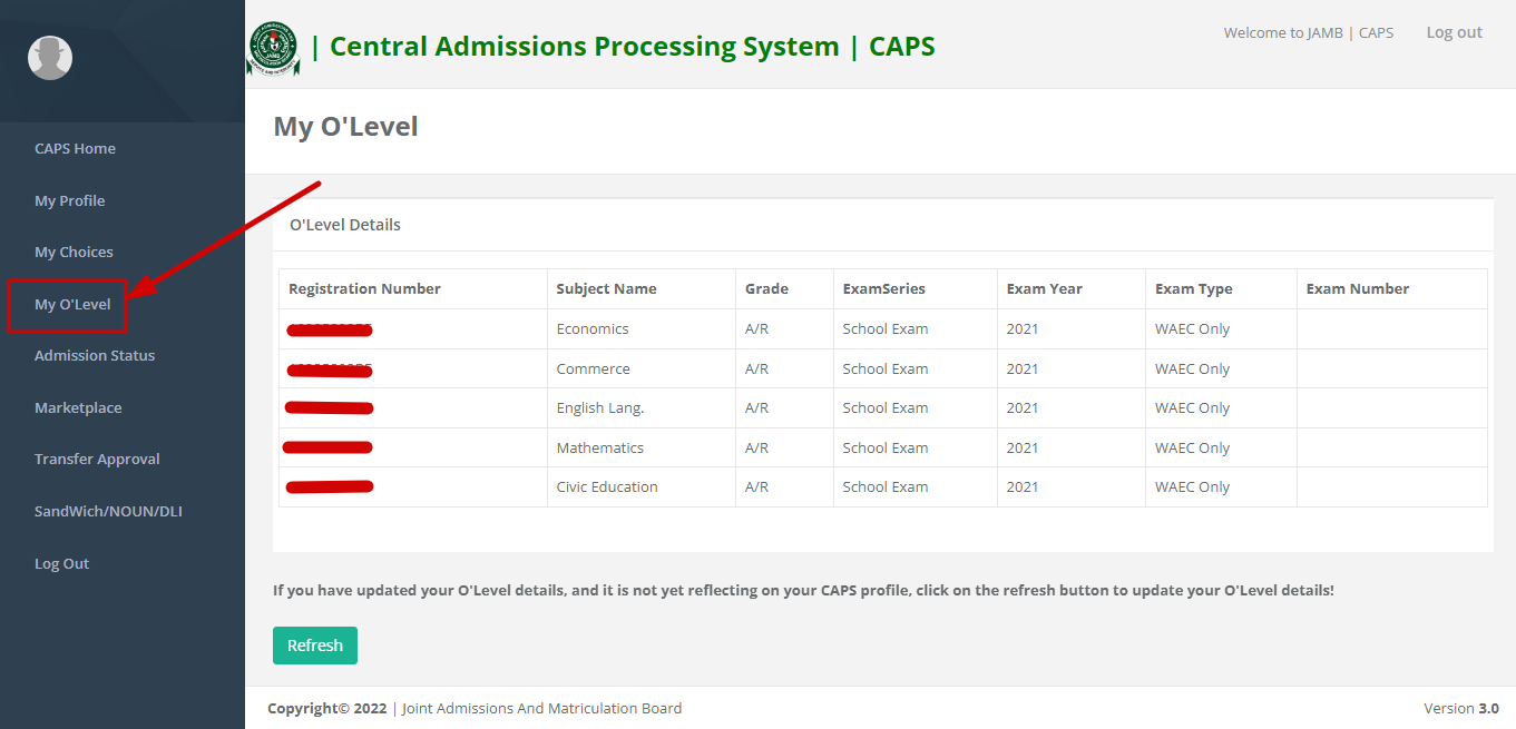 Confirm Uploaded Result On Jamb