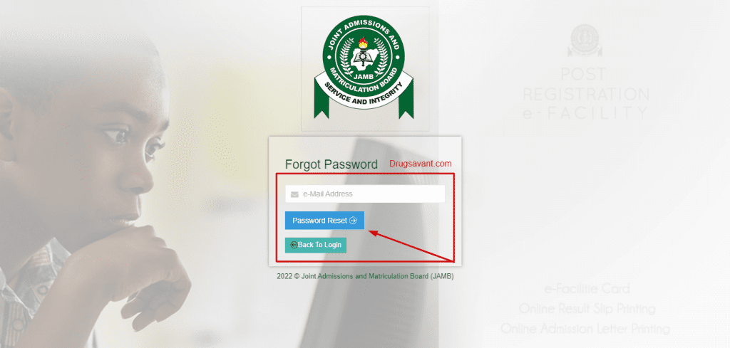 Jamb Password