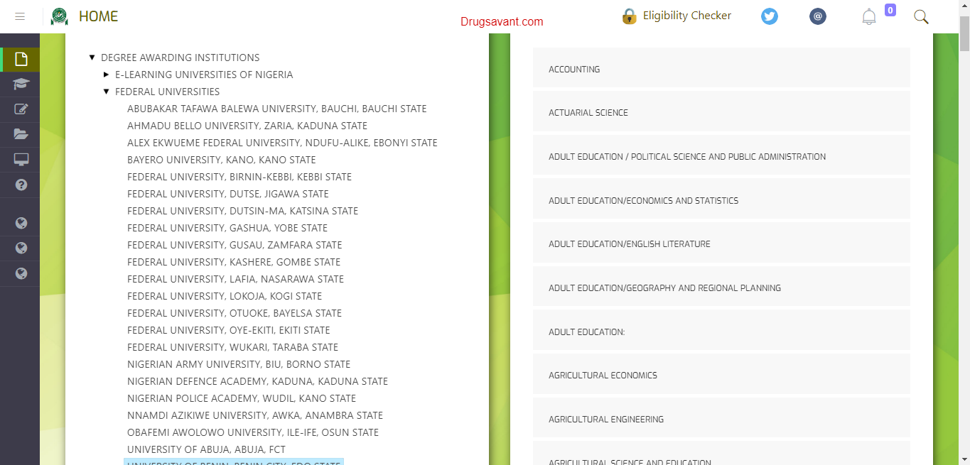 JAMB Subject Combination 2024/2025 For All Courses (Science & Art