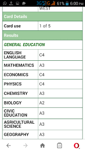 Image of NABTEB Result