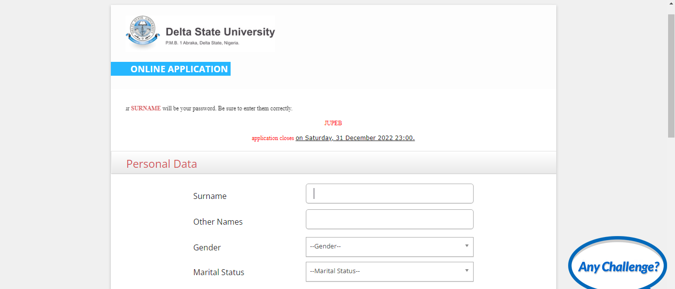 DELSU JUPEB Admission Form 2023/2024 | How To Apply » DrugSavant