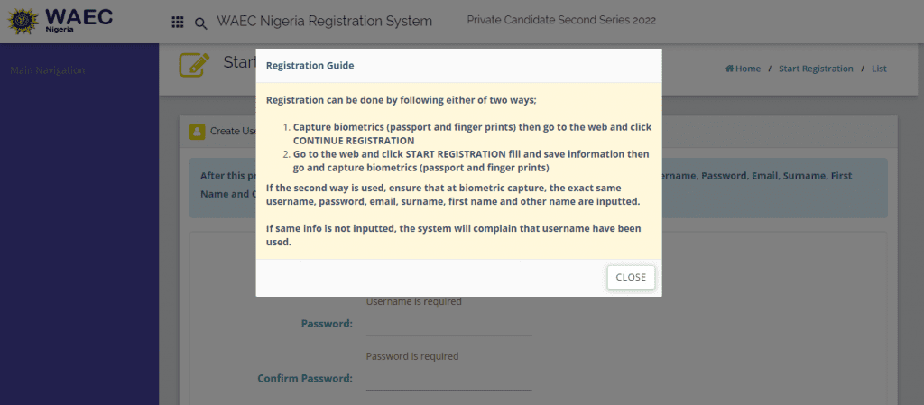WAEC GCE Timetable 2023/2024 For 1st Series Registration guideline for WAEC GCE