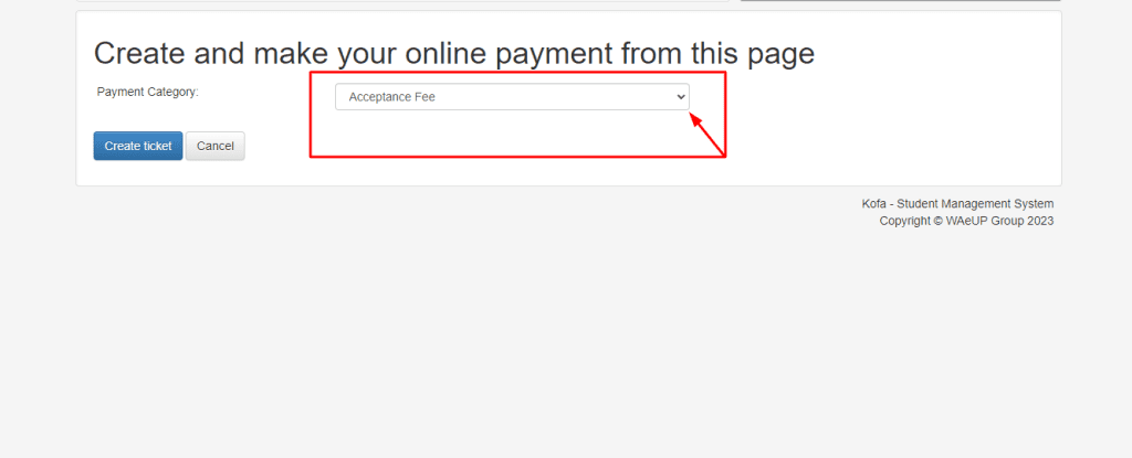 UNIBEN Acceptance fee payment portal