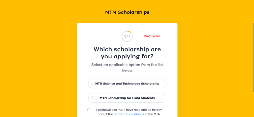 How To Apply For MTN Scholarship