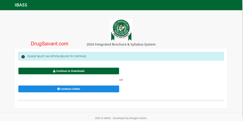 JAMB IBASS Portal